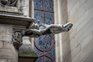 雕像、艺术、雕塑、法国、巴黎、石像鬼、装饰品、圣沙佩尔