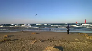 海、岸、海、风、浪、冬、冷、水