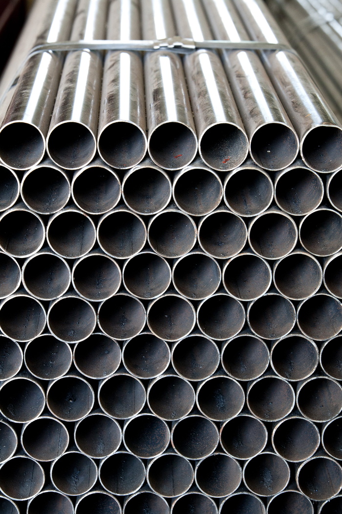 钢材、材料、仓库、季节、美元、圆、管、图案