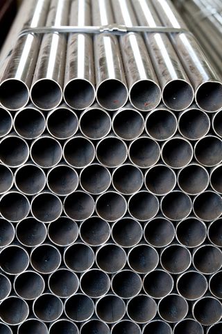 钢材、材料、仓库、季节、美元、圆、管、图案