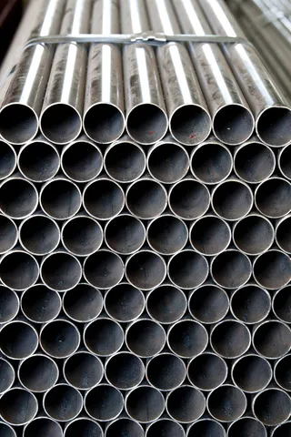 钢材、材料、仓库、季节、美元、圆、管、图案