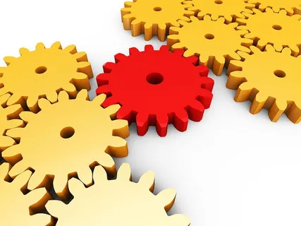 齿轮相互连接的意思一起工作和连接