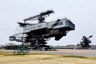 机械、工业、braunkohlebagger、露天采矿、工业厂房、工业纪念碑、褐煤开采、建筑