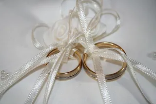 戒指，戒指，枕头，婚礼，结婚，戒指枕头，珠宝，一起