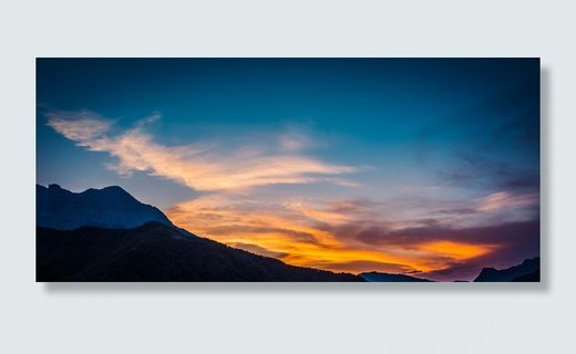 自然、户外、天空、日出、山脉、云、黎明、日落