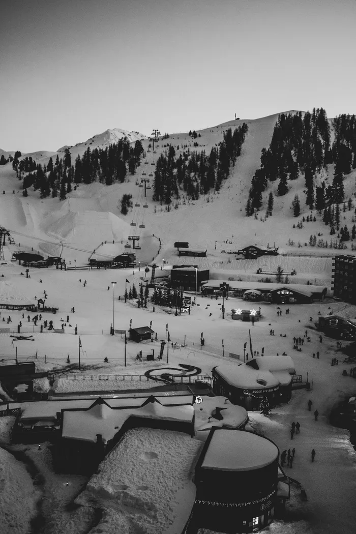 自然，户外，风景，雪，风景，人，人，树