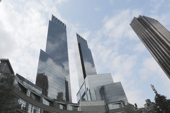 纽约，建筑物，塔楼，高层建筑，建筑，市中心，雕像，窗户