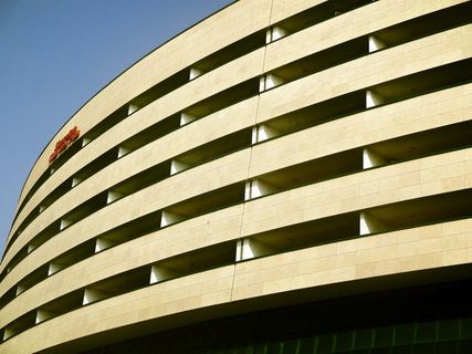 酒店, 建设, 喜来登, 架构, 条纹, 现代, 建筑外观, 工作地点