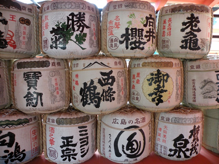 白色, 木, 集装箱很多, 清酒, 米酒, 饮料, 酒类, 饮料