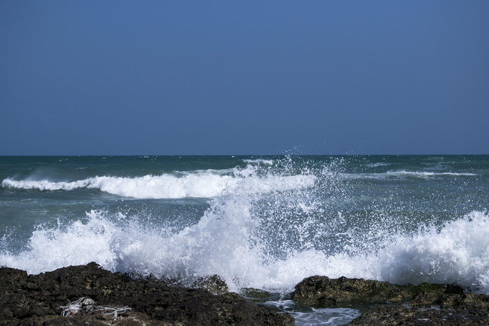 海，户外，水，自然，海洋，海浪，海浪，天空