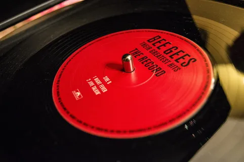 bee gees乙烯基唱片、乙烯基唱片、音乐、针、声音、节奏、手臂、转盘 bee gees乙烯基唱片、乙烯基唱片、音乐、针、声音、节奏、手臂、转盘