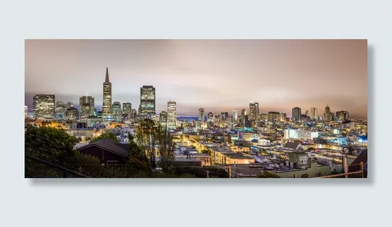 夜间灯光城市航拍