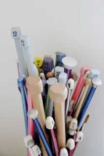 针织，针织针，木材，金属，工艺，手工，diy，针织