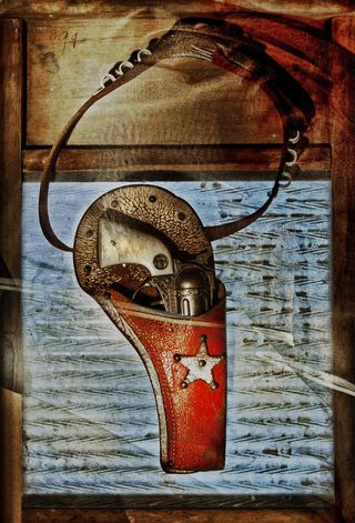 玩具，枪，警长，西部，武器，手枪，游戏，玩