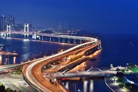 延时摄影,布鲁克林大桥,釜山夜景,光安大桥,夜晚,大海,夜景,釜山 延时摄影,布鲁克林大桥,釜山夜景,光安大桥,夜晚,大海,夜景,釜山