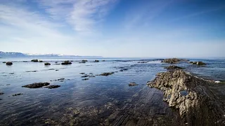 海洋，岩石，岩石，海洋，海景，浅海，天空，水