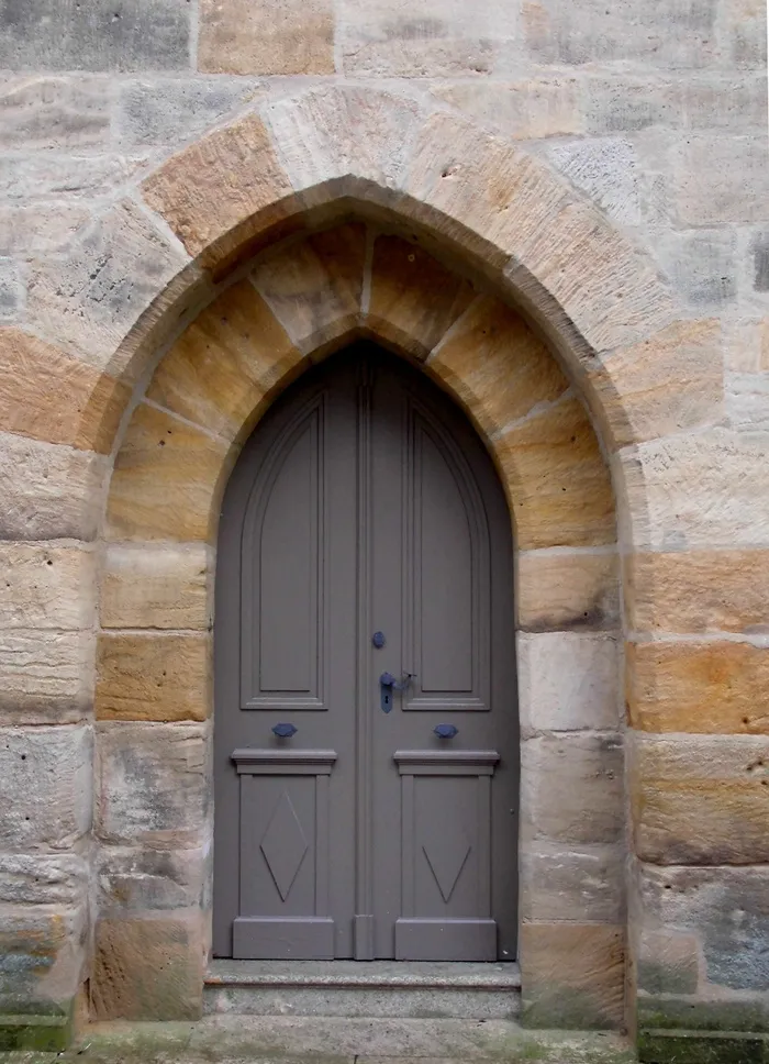 goal，church door，spitz gate，dom，old town of neukirchen am brand，巴伐利亚州，输入，门户