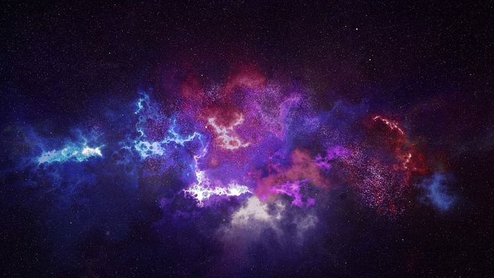 蓝色，白色，紫色，红色，星云，天文学，太空，抽象