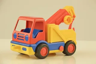 橙色，黄色，蓝色，卡车玩具，玩具，玩具车，汽车，儿童玩具