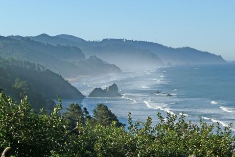 hills，sea shore，coast，shore Line，俄勒冈州，美国，vista，view