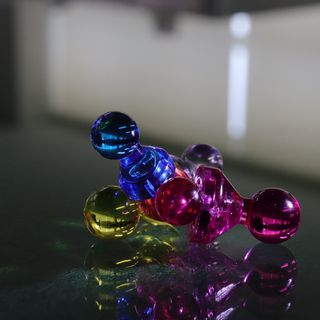 磁铁，美丽，平静，五颜六色，蓝色，黄色，橙色，紫色