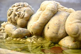 人物、小天使、天使、雕塑、男孩、青年、艺术、艺术品