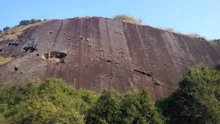 风景、丹霞地貌、悬崖、地理、广东、平原、后河、植物