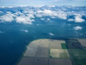 荷兰、荷兰、Boven、上图、field、fields、flevoland、view