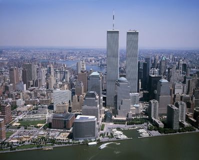 鸟瞰、景观、高层建筑、世贸中心、世贸中心、纽约市、双子塔 鸟瞰、景观、高层建筑、世贸中心、世贸中心、纽约市、双子塔