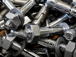 螺钉，金属，铁，冲击，锚，冲击锚，母，冲击销钉