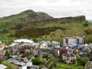 arthurs seat，爱丁堡，holyrood，苏格兰议会，建筑外观，建筑，建筑结构，山地