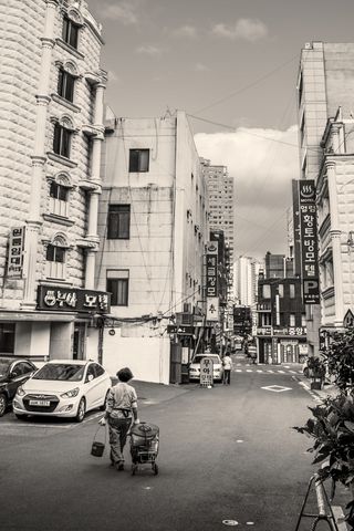 街道，人民，城市，韩国，锁屏壁纸，建筑外观，建筑，交通