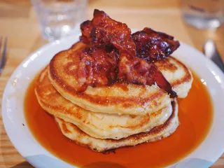 阿姆斯特丹，荷兰，食品，食物角，煎饼，培根，食品和饮料，盘子