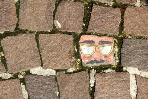 路面，铺路石，油漆，铺砌，道路，地面，鹅卵石，图案