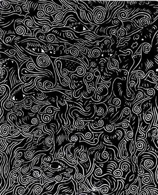 黑色, 灰色, 漩涡印花布, 艺术, 标记, 神秘, 眼睛