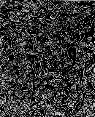 黑色, 灰色, 漩涡印花布, 艺术, 标记, 神秘, 眼睛