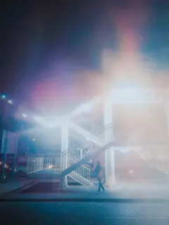 阿拉伯联合酋长国, 迪拜, 夜, 光, 免费库尔斯, 阴霾, 雾, 亮点