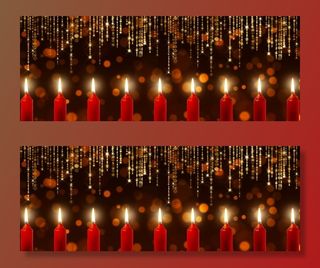 蜡烛、bokeh、镜面高光、烛光、时间线、横幅、高贵、装饰