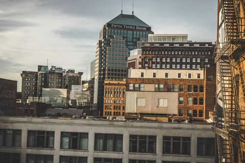 克利夫兰，美国，街道，屋顶，城市，建筑物，摩天大楼，俄亥俄州