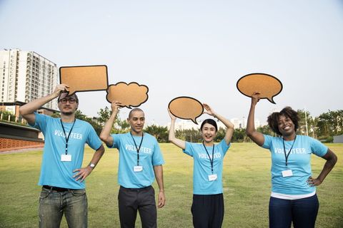 关注、慈善、聊天、开朗、沟通、社区、对话、多样化