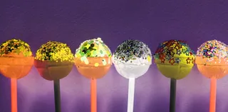 六个各色棒棒糖