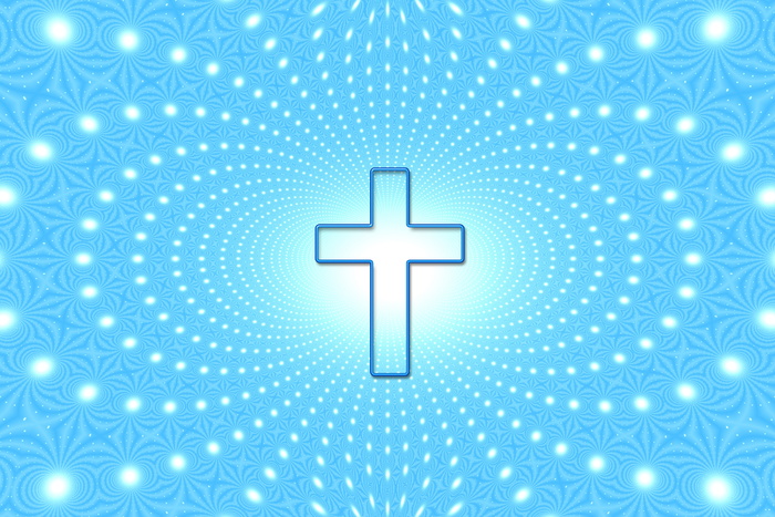 超越，十字架，信仰，天空，上帝，宗教，光线，光