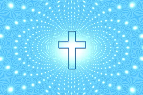 超越，十字架，信仰，天空，上帝，宗教，光线，光