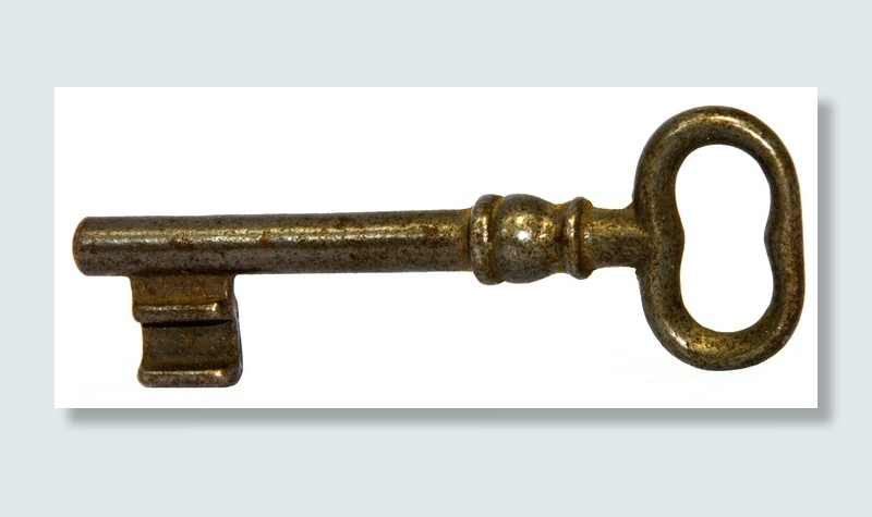 黄铜色骨架, 关键, 老, 关闭, 生锈, 铁, 金属, 金属的