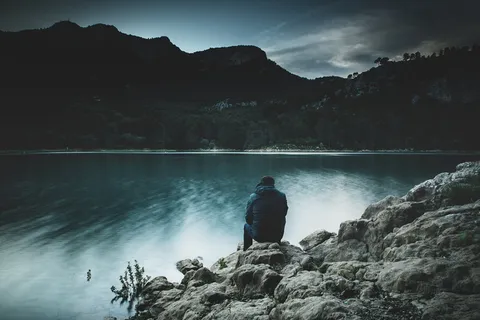 云,树叶,田园诗,湖泊,风景,人,山脉,山脉 云,树叶,田园诗,湖泊,风景,人,山脉,山脉