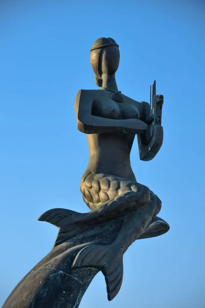 美人鱼，雕塑，雕像，艺术，阿伊亚纳帕，塞浦路斯，艺术与工艺，人类表现