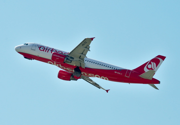 空中客车a320，柏林航空，飞机，飞行，飞行，天空，客机，航空
