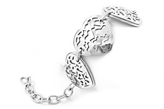 不锈钢，背景，白色，手镯，钢，金，珠宝，金属