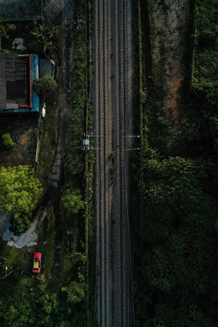 道路鸟眼摄影