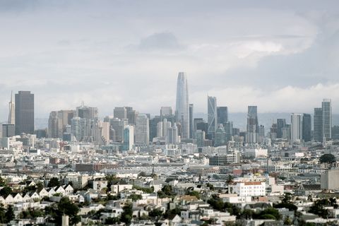 旧金山，旧金山天际线，Salesforce Tower，Salesforce，California，Silicon Valley，Cityscapes，建筑物外观